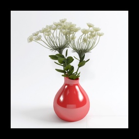 室内花瓶花卉3D模型